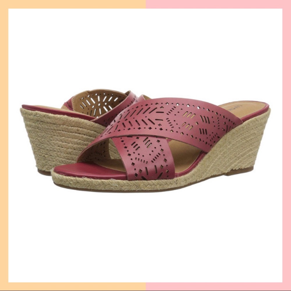 {Lucky Brand} Keela Wedge Sandal 8.5W
